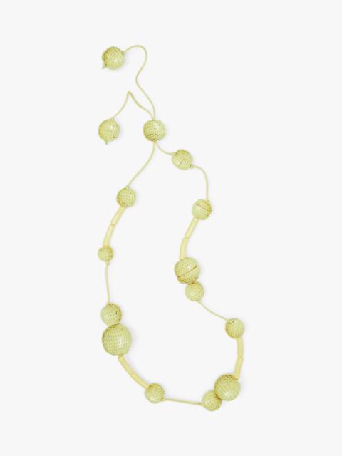 Max Mara Resin and cotton necklace