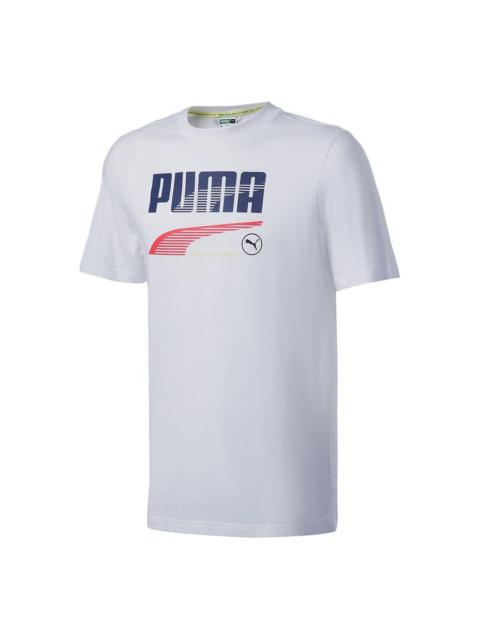 PUMA Team Graphic Tee 'White' 532704-02