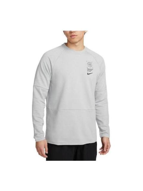 Nike Nike DRI-FIT GFX Crewneck Sweatshirt 'Grey' DV9828-077