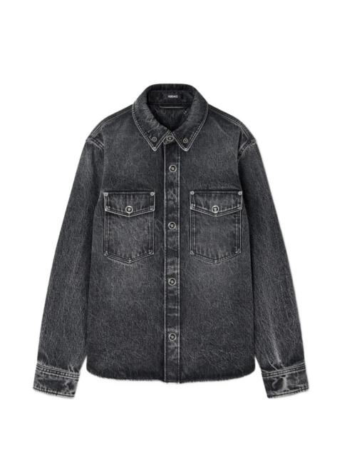 VERSACE button pocket shirt