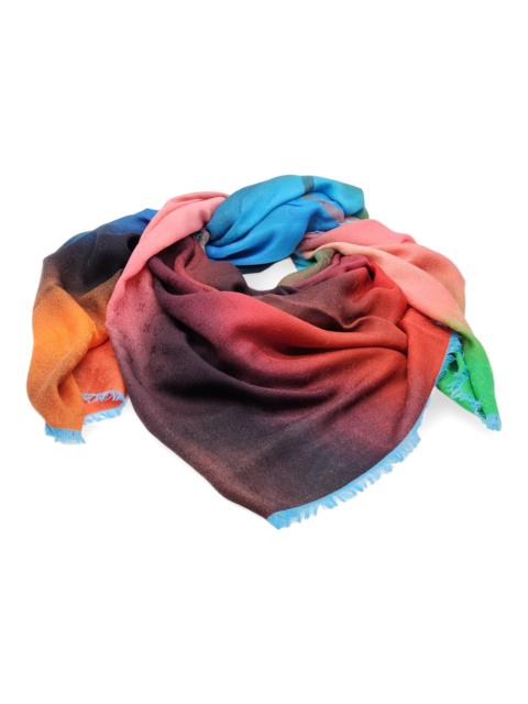 Louis Vuitton Louis Vuitton LV Logo Silk/Wool/Cashmere Oversized Scarf Multicolor MP1746
