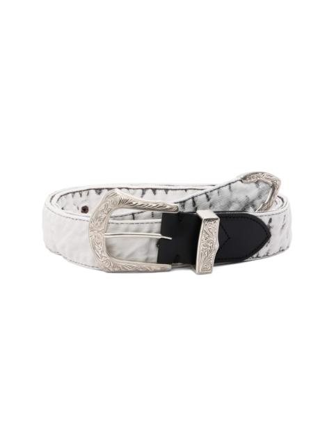 TOGA PULLA White Denim Wide Belt