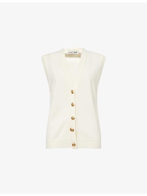 BLAZÉ MILANO Maine Wool-Blend Knitted Gilet