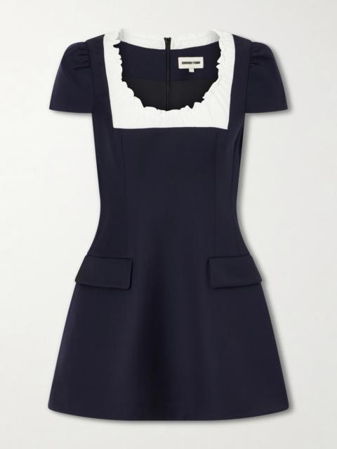 SHUSHU/TONG Scalloped Wool Mini Dress