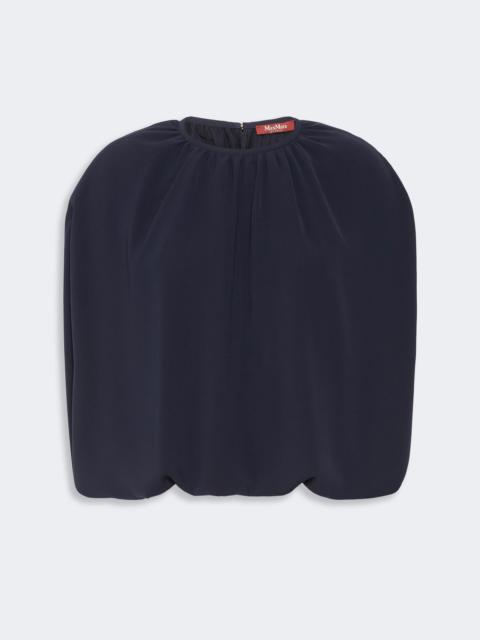 Max Mara FIENO Lightweight cady blouse - MIDNIGHTBLUE