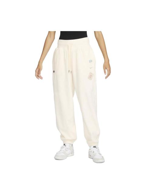 (WMNS) Nike x Naomi Osaka Phoenix Fleece High-Waisted Oversized Pants 'White' FD5502-110