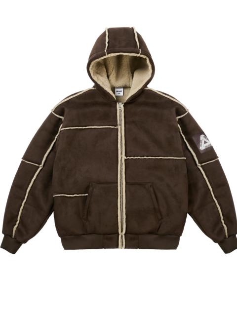 PALACE PATCH ME UP SHEARLING JACKET FOX