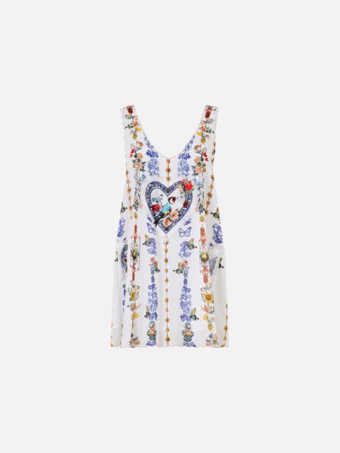 CAMILLA SHORT POCKET DRESS WITH LOW BACK