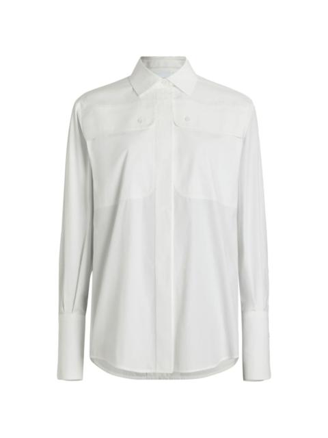 buttoned long-sleeve shirt