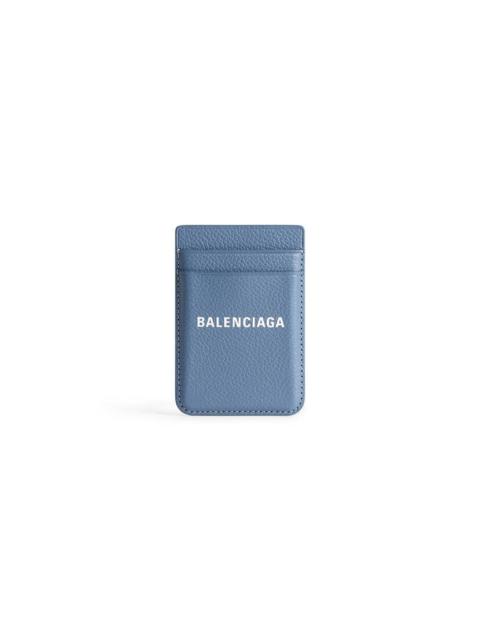 BALENCIAGA Men's Cash Magnet Card Holder in Blue