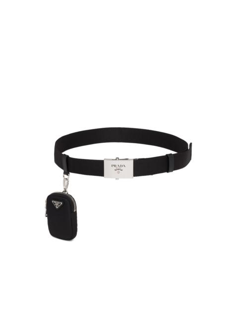 Prada pouch detail logo belt