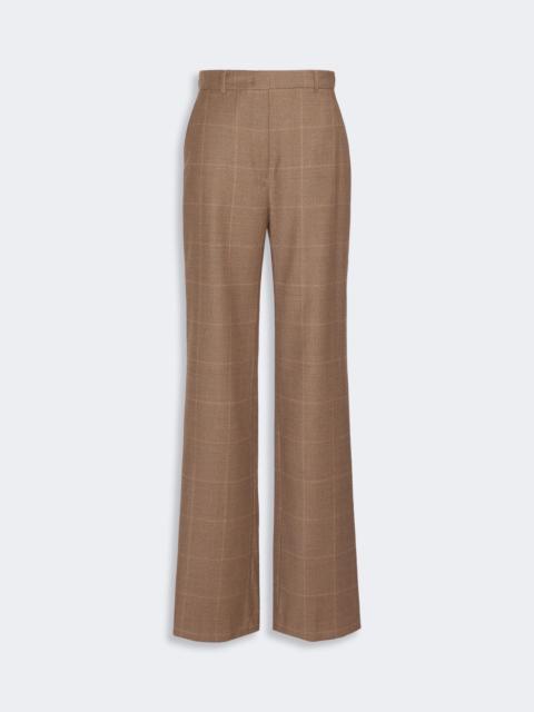 Max Mara AGILE Straight-fit wool flannel trousers - CAMEL