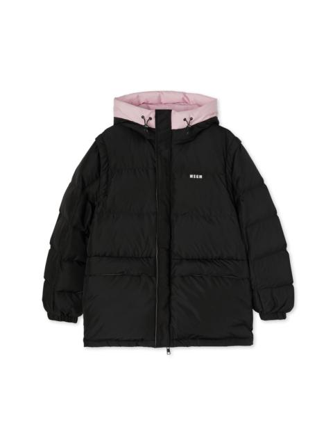 MSGM "Ripstop Nylon" down jacket