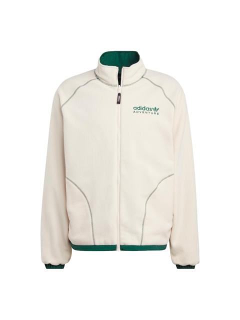 adidas adidas Originals Adventure Fleece Reversible Jacket 'White Green' HR4227