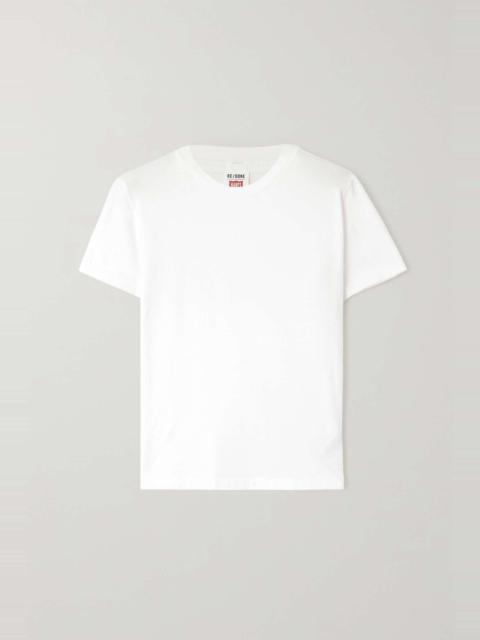 RE/DONE Recycled cotton-jersey T-shirt