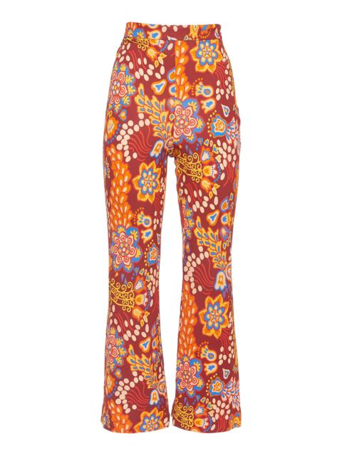 La DoubleJ Stretch Printed Flare Pants print