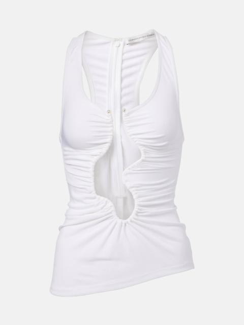 CHRISTOPHER ESBER Salacia cutout ruched tank top