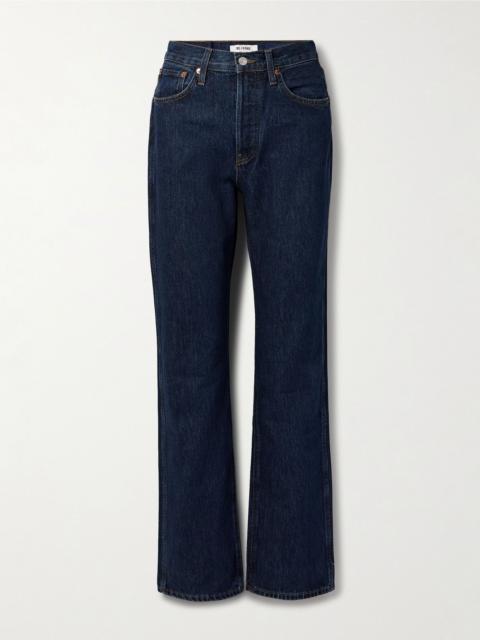 RE/DONE 90s Loose high-rise straight-leg jeans Dark denim
