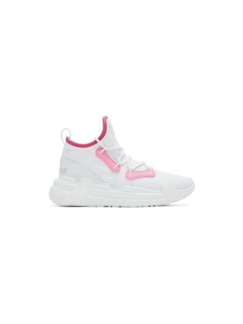 White & Pink Lunarove Sneakers