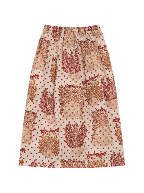 TAO Comme Des Garçons printed midi skirt