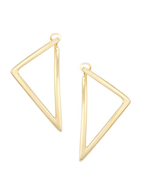 ROBERTO COIN Women's 18K Yellow Gold Medium Triangular Hoop Earrings - Yellow Gold