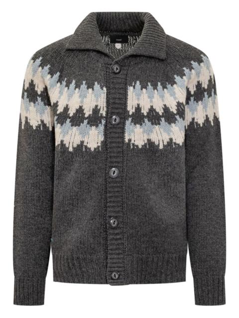 Alanui Sweet Winter Fair Isle-pattern button cardigan