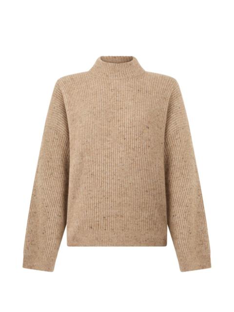 Brunello Cucinelli ribbed-knit mock-neck sweater
