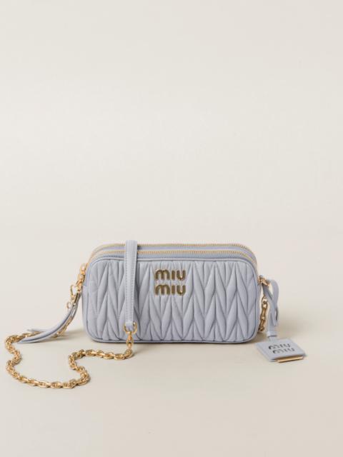 Miu Miu Matelassé nappa leather mini-bag