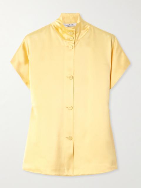 Another Tomorrow Satin Shirt