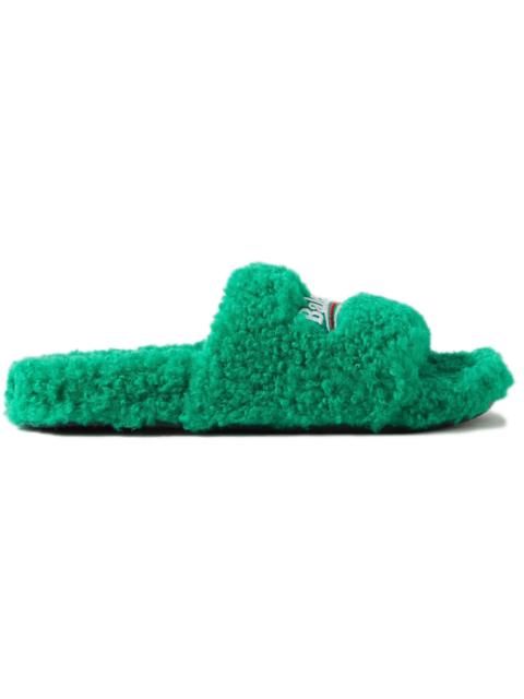 BALENCIAGA Balenciaga Furry Slide Green (Women's)