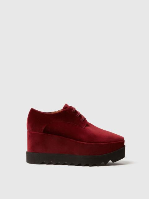 Stella McCartney Elyse Velvet Platform Shoes