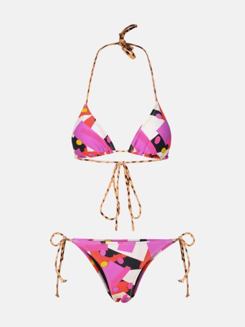 Reina Olga 'MIAMI' MULTICOLOURED POLYAMIDE BLEND BIKINI