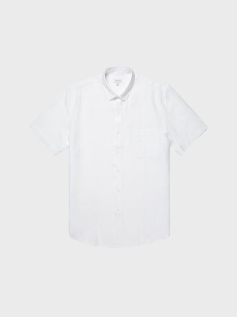 Sunspel Linen Short Sleeve Shirt