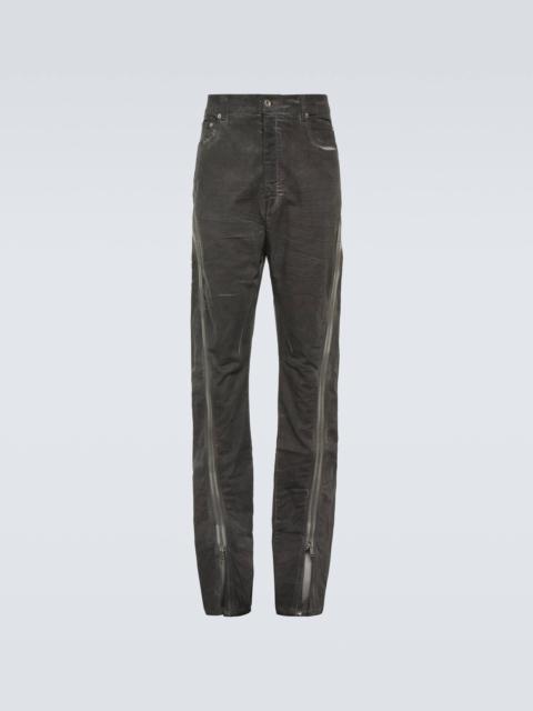 Rick Owens DRKSHDW Paneled tapered jeans