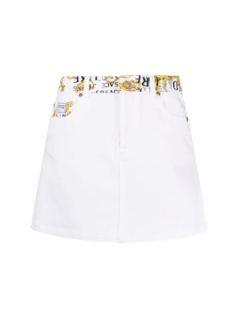 VERSACE JEANS COUTURE Logo Couture mini skirt