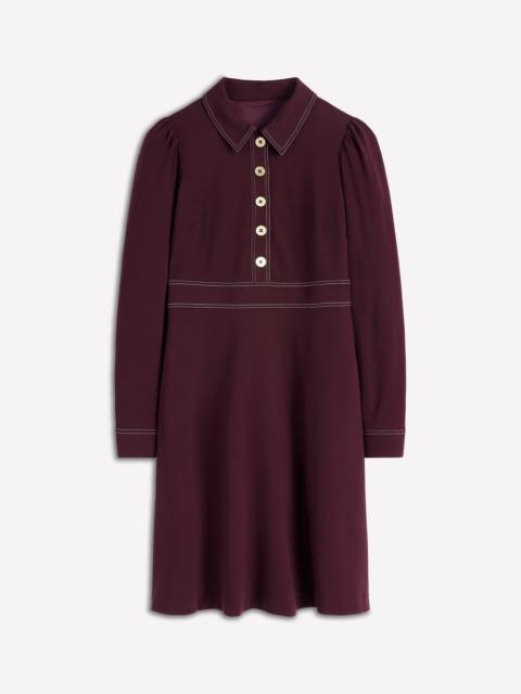 BODEN Nicolette Long Sleeve Dress-Dark Cherry