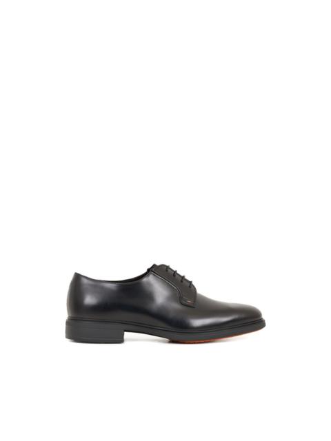 Santoni block-heel derby shoes