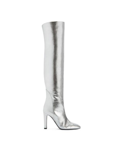 Hattie 105mm metallic knee-high boots