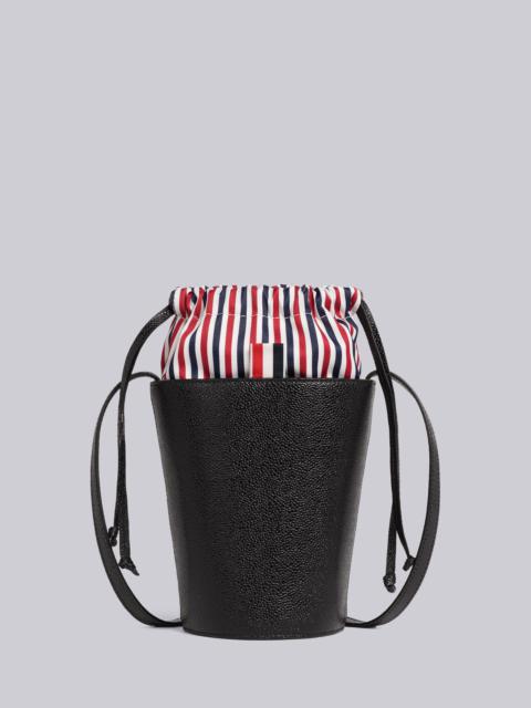 Thom Browne Pebble Grain Leather Mini Bucket Bag