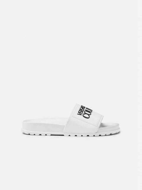 VERSACE JEANS COUTURE Logo Rubber Slides