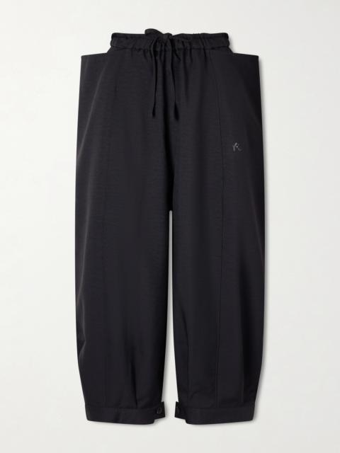 Y-3 + Y-3 Cropped Recycled-jersey Wide-leg Pants