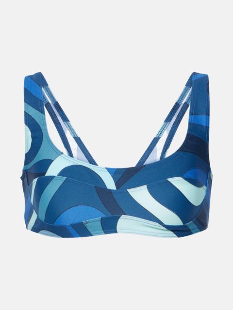 PUCCI Printed bikini top