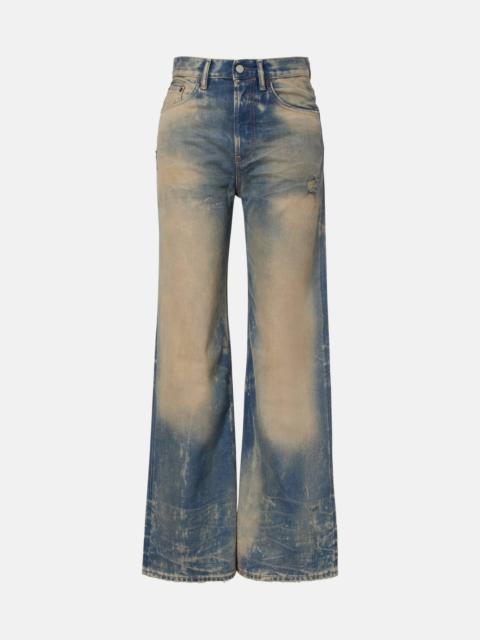 Acne Studios 2021 high-rise wide-leg jeans