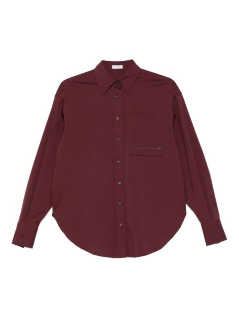 Monili chain-embellished shirt