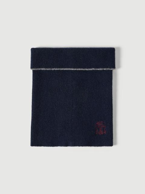 Brunello Cucinelli Cashmere rib knit neck warmer