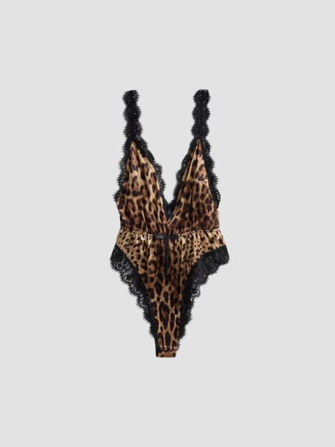 Dolce & Gabbana Women's Street Leopard-Print Bodysuit - Leo