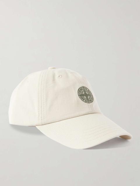 Stone Island Embroidered Cotton-Canvas Baseball Cap