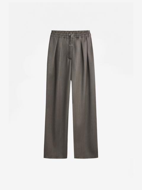 The Frankie Shop Finn Wool Elastic Pants - Beige Melange
