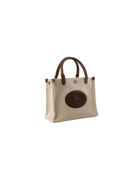 Burberry Canvas Li6 Tote Bag "Natural" 8129914