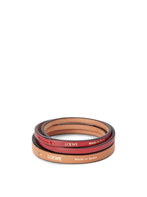 Loewe Double bangle set in classic calfskin